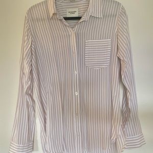 A&F Women’s Striped Button Up